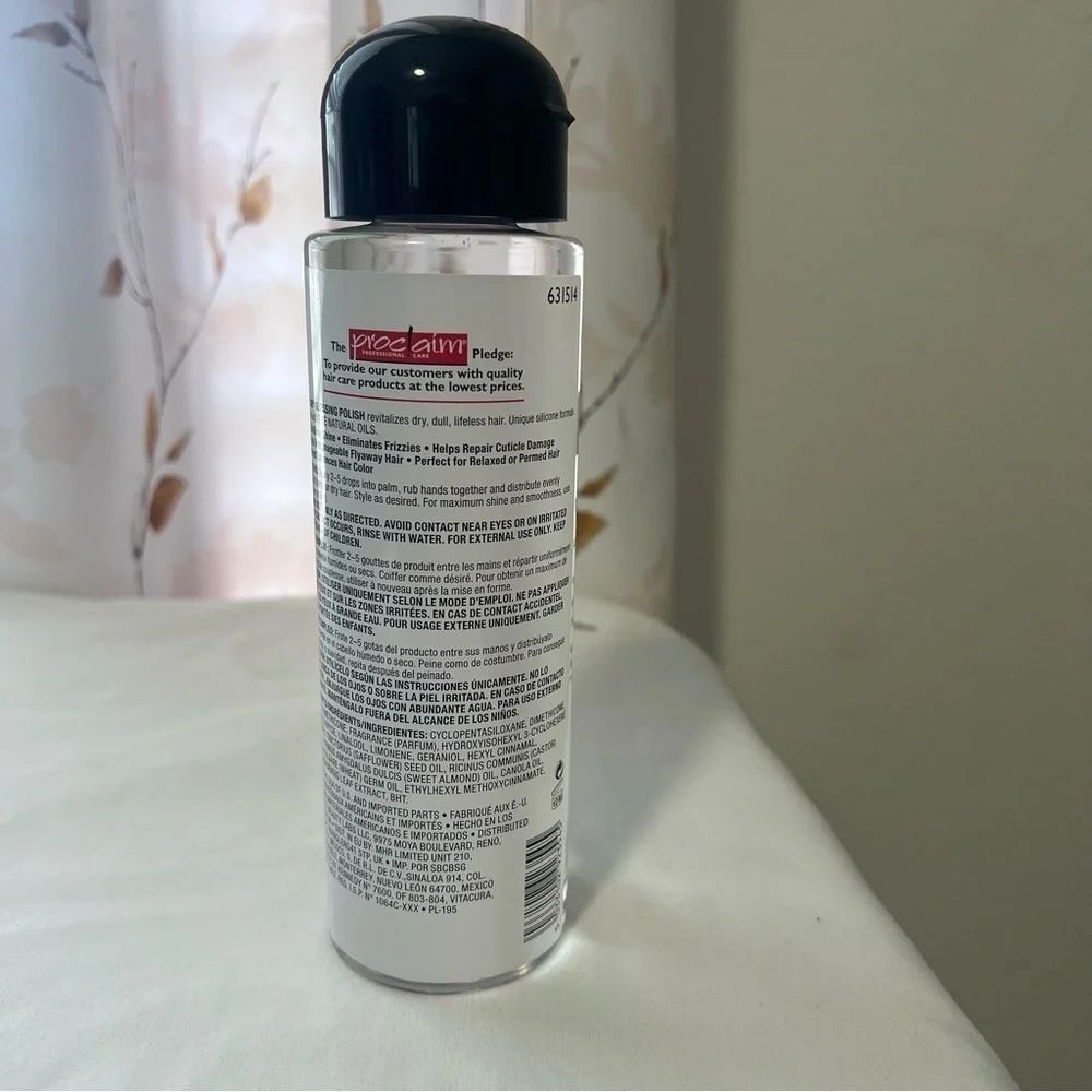 Proclaim Glossing Polish 12Oz With Aloe And Natural Oils Frizz Eliminating Shine